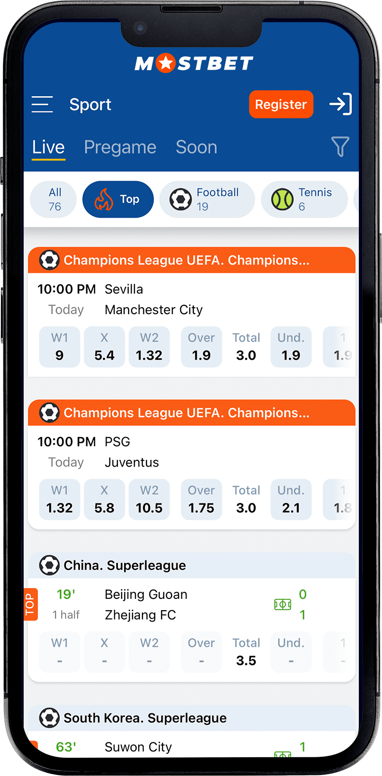 Mostbet iPhone App